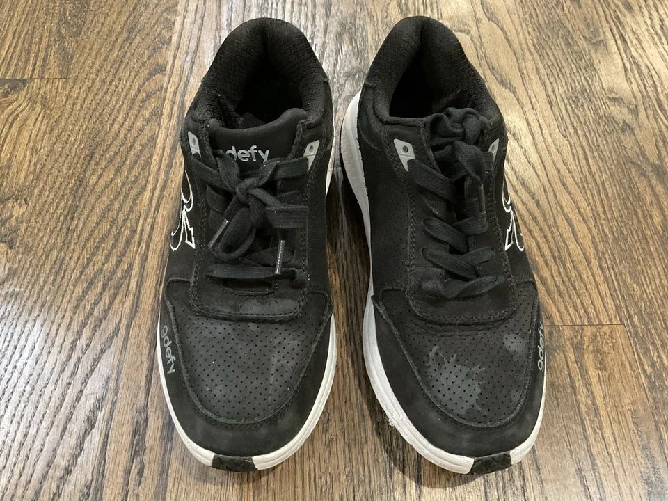 GDEFY Gravity Defyer Mighty Zapato para Caminar Negro/Gris Tenis Zapatos Mujer Talla 8.5 M Foto 3 de 4