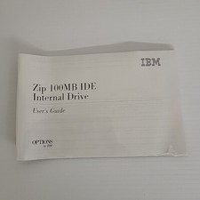 IBM 100MB IDE Internal Drive User Guide