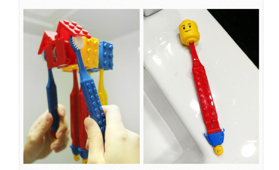 Oxford LEGO Figure toothbrush SET 3BRUSHES 1HOLDER 1CAP 1CUP