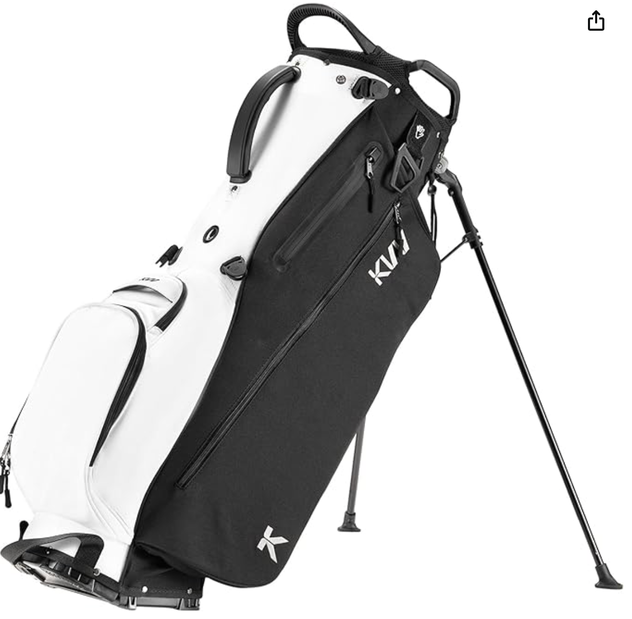 Lightweight Golf Stand Bag with 7 Way FullLength Dividers, 5 Zippered