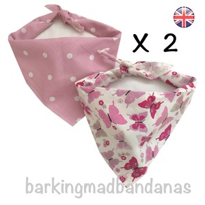 pink dog bandanas