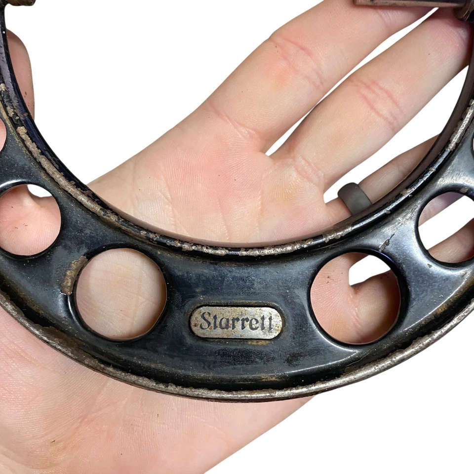 Starrett Micrometer Caliper No. 224 Set AA Range 0 to 4" Used Vintage - Image 4 of 4