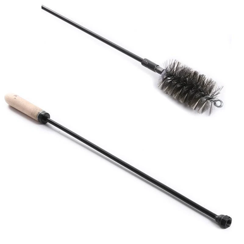 BIRNEPOWER Kaminbesen Set Heizkesselbürste Ofenrohrbürste + Schubstange Putzstab wälhbar