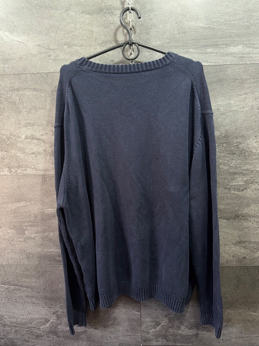 Vintage Yves Saint Laurent Knit Sweater YSL Logo 90s Mens Size XL