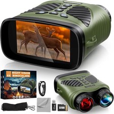 Night Vision Goggles - 4K Night Vision Binoculars with 48MP and 3 Inch Displa...