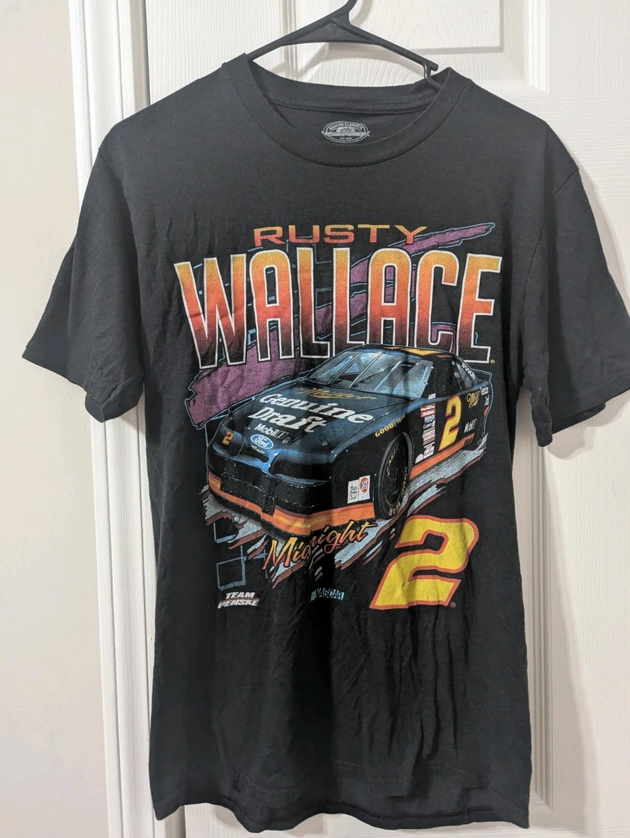 T-shirt Blanc NASCAR - Rusty Wallace N°2 - Taille L - Occasion Très Bon état
