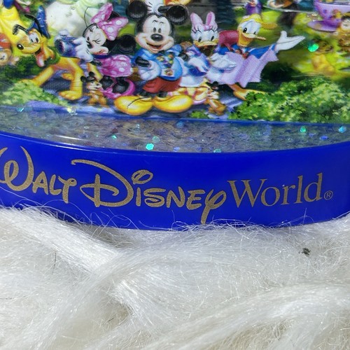 Disney Parks Monorail Plastic Mini Snowglobe Mickey and Friends Castle - Picture 9 of 11