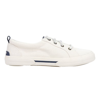 Sperry Pier Wave Seacycled Baja Lace Up  Womens White Sneakers Casual Shoes STS8