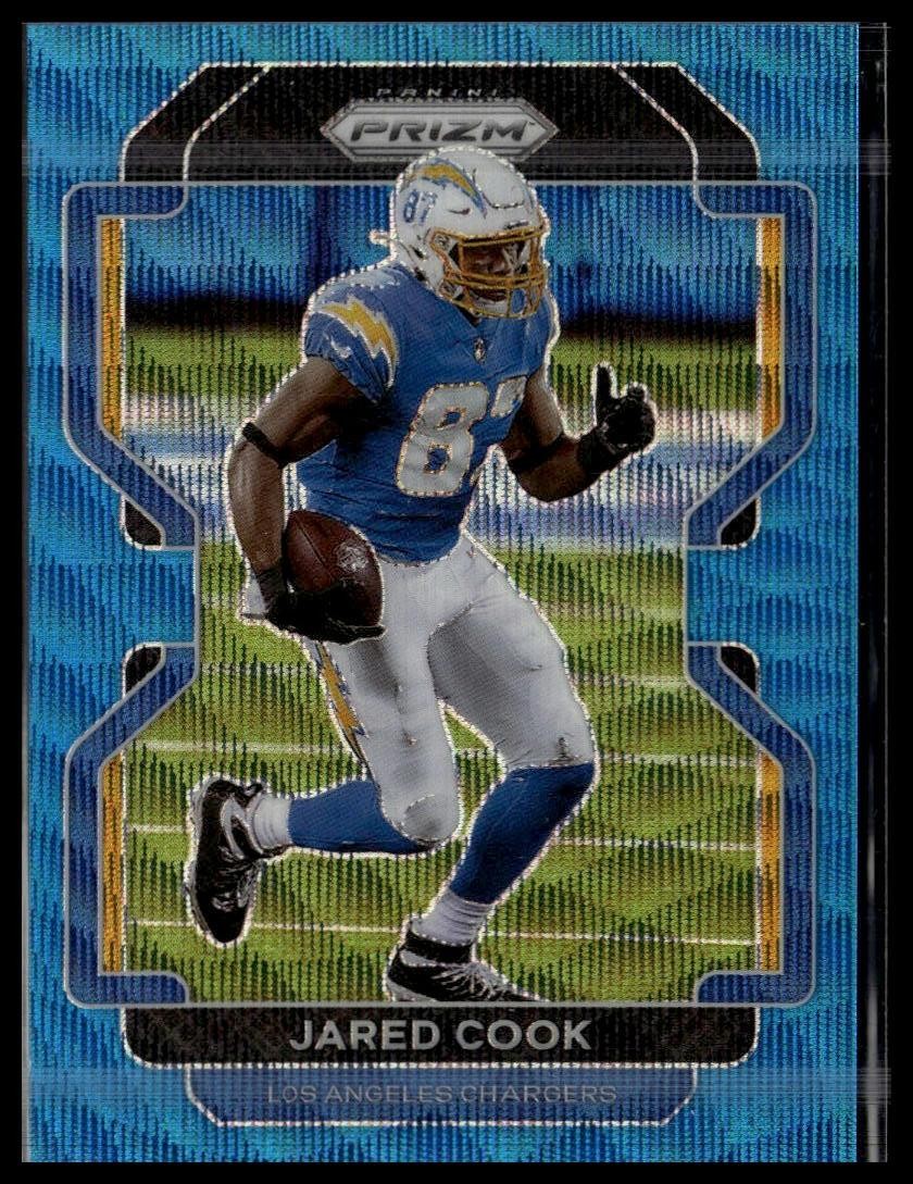 2021 Panini Prizm #168 Jared Cook Blue Wave #/199 SN