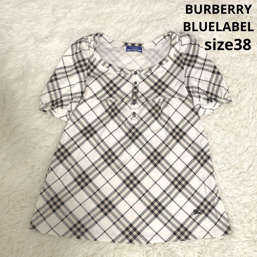 Tunica Burberry Blue Label Nova Check cotone multicolore 38 M (US:S) 79413c