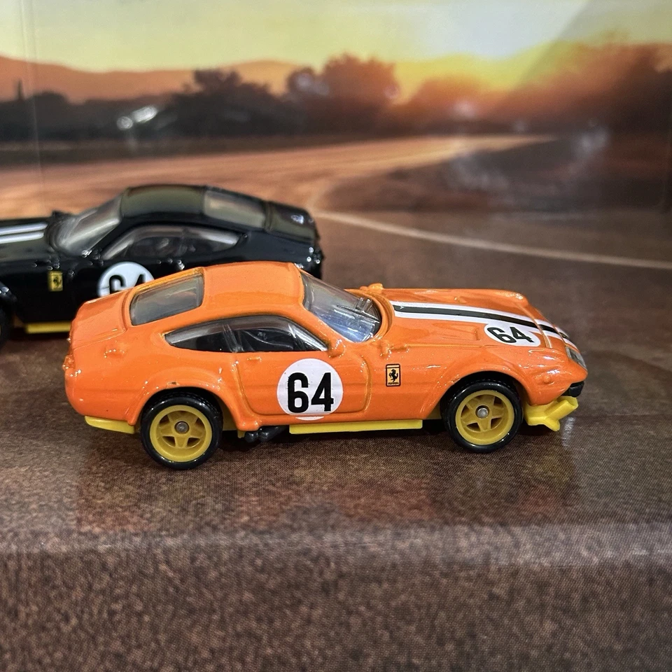 Lot Of 2pcs Hot Wheels Proto Sample Test Colour Ferrari 365 GTB4 C Black Orange - image 4 of 4
