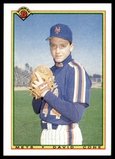 1990 Bowman David Cone New York Mets #125