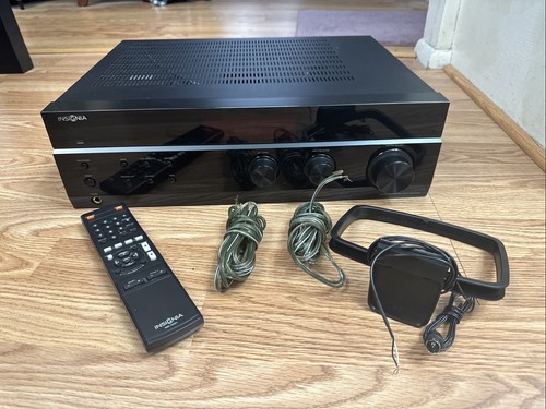 Insignia NS-R2001 200W 2CH Stereo Receiver Remote Antenna Bundle CLEAN & TESTED