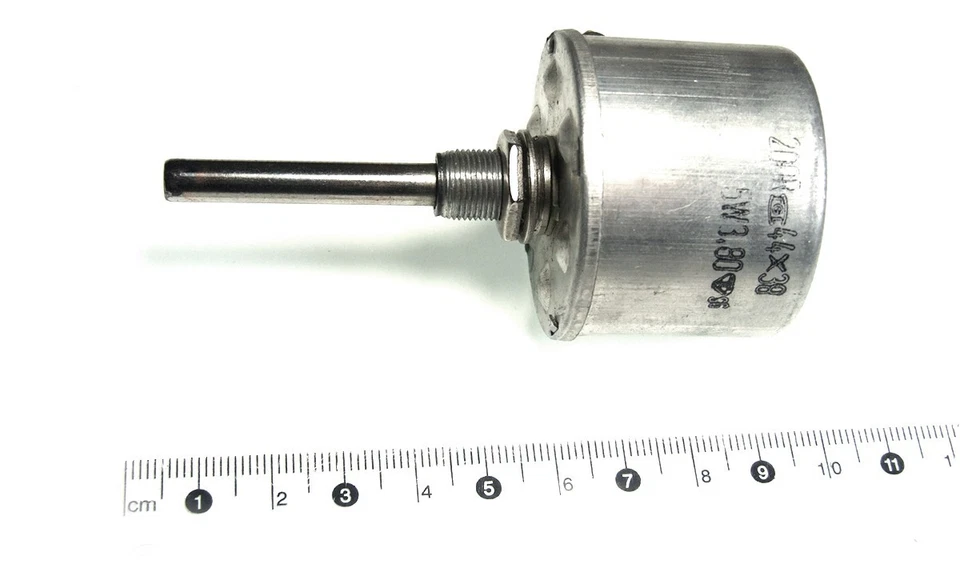 220 Ohm 5W WIRE WOUND Potentiometer 220R RFT TGL 44x38 -- Vintage (1 pcs) - Image 4 of 4