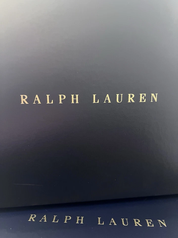 Ralph Lauren 3 Cajas de Regalo VACÍAS Azul Marino Oro Letra Grande 16.5x11x2.75 ¡LEER! Foto 2 de 4