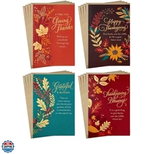 DaySpring Religious Thanksgiving Cards Assortment 16 Assorted Cards with Enve...