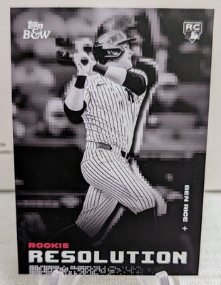 #ad 2025 Topps Black amp; White #RR3 Ben Rice Rookie Resolution $7.99