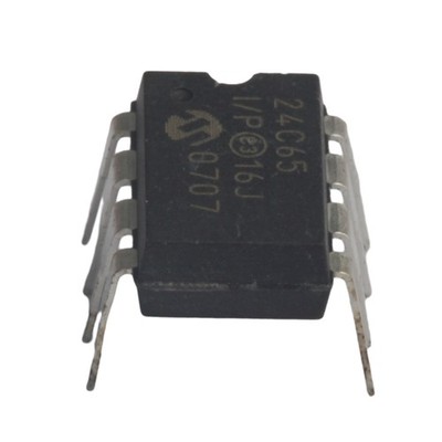 24C65-I/P EEPROM Memory I2C 8kx8bit 4.5-5.5V 400kHz DIP8 Serial MICROCHIP TE
