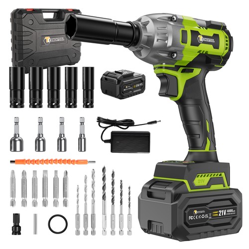 21V Akku Schlagschrauber Professional für Auto Reifenwechsel Bürstenloser 520Nm - Bild 6 von 14