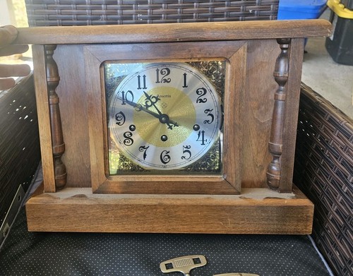 Orologio Vintage Ansonia 77 Mantello Con 3 Chiavi Usato Non Testato Condizioni - Foto 7 di 22