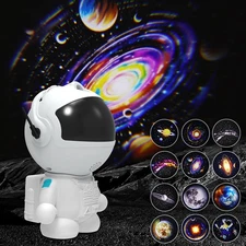 Space Star Projector Galaxy Night Light 12 Modes Astronaut Projector Room Decor