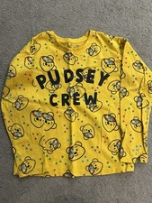 Children in Need Pudsey Bear Yellow T-Shirt Age 7-8 Years