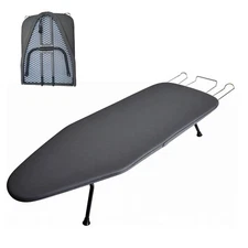 Compact Foldable Tabletop Ironing Board - with Iron Rest and Heat Resistant C...