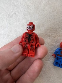 Lego Marvel Superheroes Carnage Minifig Lot #76036 Damaged/ Spiderman 