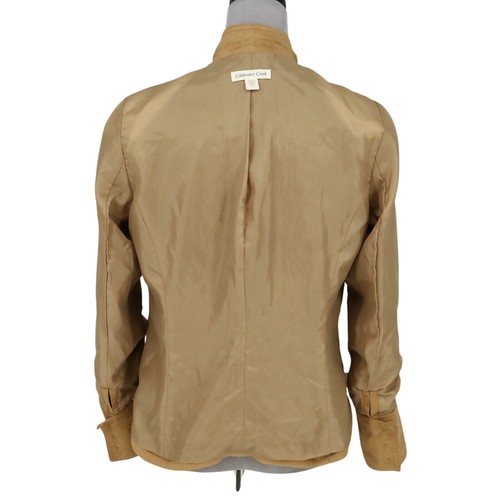 Coldwater Creek Jacket Womens 4 Rust Brown Microsuede Lined Blazer Button Up - Picture 14 of 24
