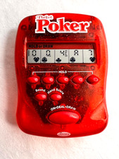 Radica 1997 Pocket Poker Draw & Deuces Electronic Handheld Game Tested Works