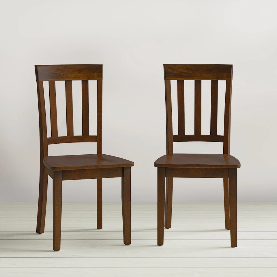 Simplicity Solid Wood Classic Slat Back Dining Chair (Set of 2) - Image 3 of 4