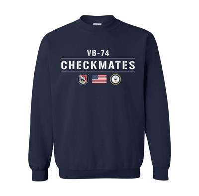 VB-74 Checkmates US Navy Squadron Sweatshirt Officially Licensed