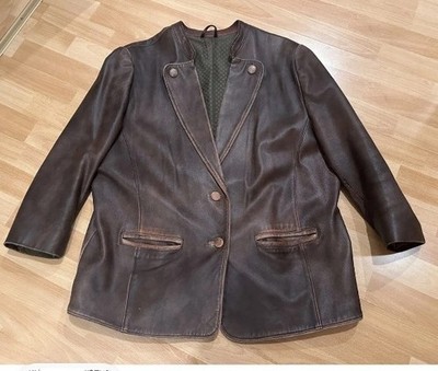 Vintage Lederjacke Janker Herren Gr. ca. 54/56 ECHT-Leder Jacke RETRO