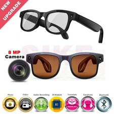 Smart Glasses Wireless Bluetooth Sunglasses Headphones HD Mic Sports Protection
