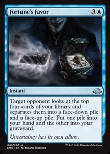 Fortune's Favor - Eldritch Moon (EMN) #61 Uncommon Magic: The Gathering