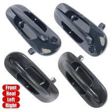 4-Piece Black Door Handle Set for 97-01 Honda CR-V Front & Rear Left Right