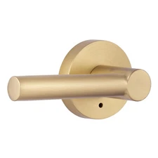 Miseno MLK3012 Elkton Round Rod Privacy Door Lever Set - Satin Brass