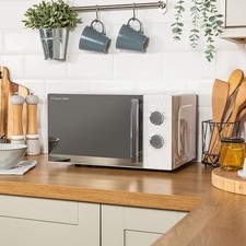 Russell Hobbs Manual Microwave RHMM715 17 Litre 700W Honeycomb White