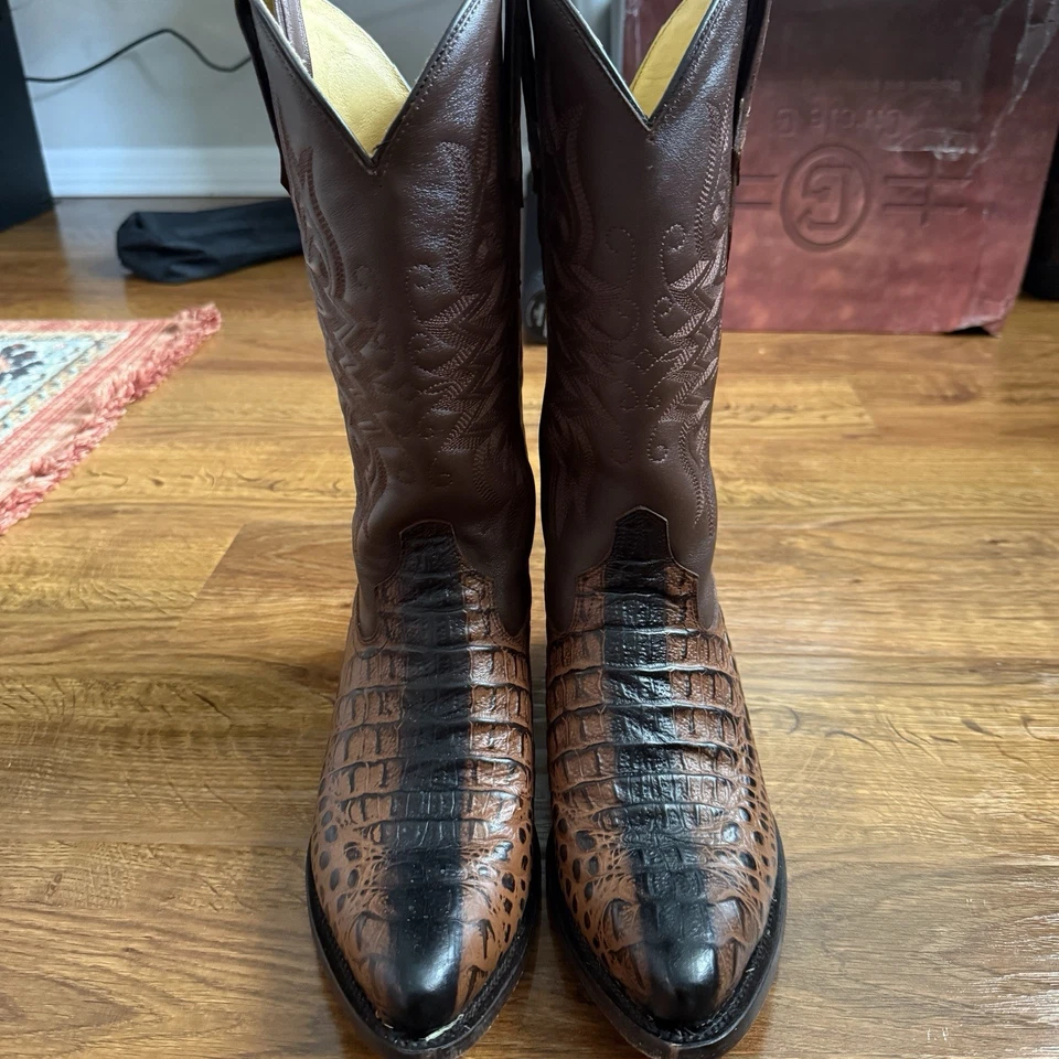Men’s Soto Boots Size 10 Exotic Gator Tail Cowboy Boots Western - Изображение 3 из 4