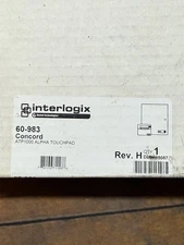 Interlogix Concord 60-983 ATP1000 ALPHA TOUCHPAD