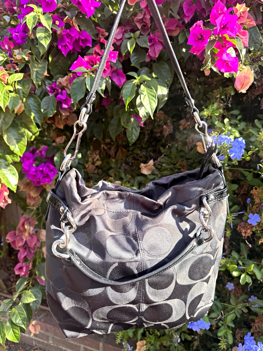 Coach Black Signature Hobo Bag for sale - eBay