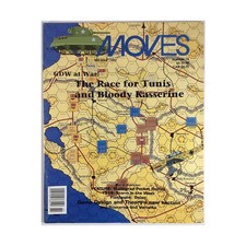 Revista SPI Moves #74 "La carrera por Túnez, Bloody Kasserine, 1918" Mag en muy buen estado+