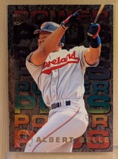 1995 Fleer Ultra POWER PLUS #1 Albert Belle Indians RARE ETCHED FOIL INSERT