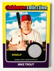 2024 Topps Heritage Mike Trout Game Used Jersey Card Clubhouse Collection Angels