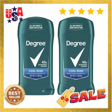 2 PACK MEN ANTIPERSPIRANT DEODORANT DEGREE STICK SPORT 48 HOUR PROTECTION 2.7 oz
