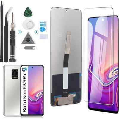 RongZy LCD Display Ersatz für Xiaomi Redmi Note 9S Pro Schwarz