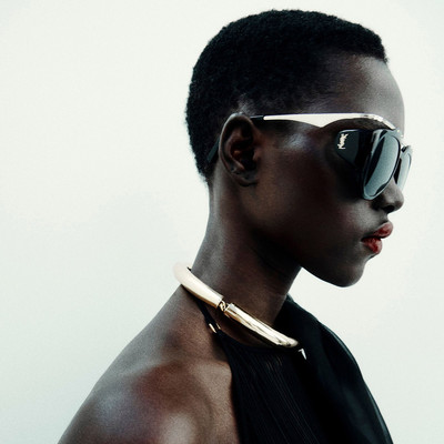 Saint Laurent SL M137 AMELIA Sunglasses Women Black 55mm New  display picture 3