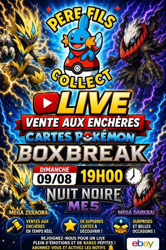Premier live boxbreak pokemon ME5 1€ PDD