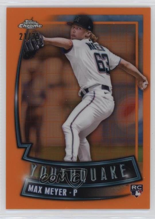 2023 Topps Chrome Youthquake Orange Refractor /25 Max Meyer #YQ-42 Rookie RC