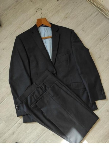 Men Daniel Hechter Suit Navy Wool 44 / XXL / 52